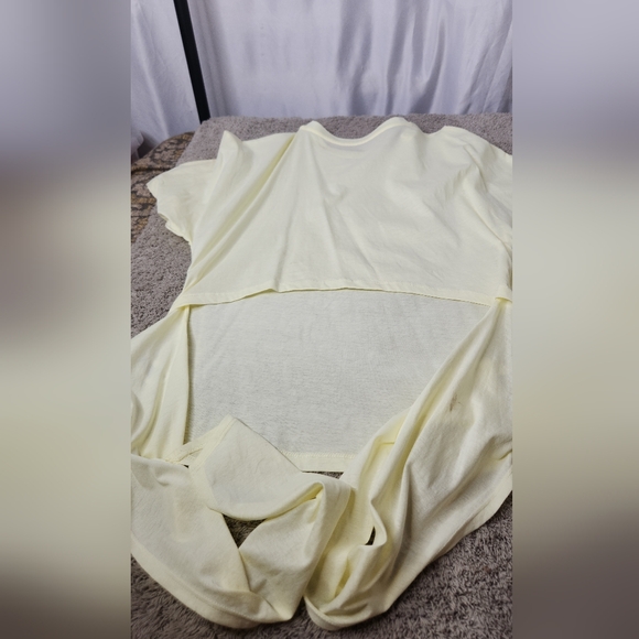 Women's Short Sleeve Bow T-Shirt - A New Day Yellow S - Picture 8 of 10